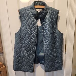 Quilted Blue Vest
